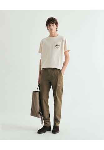 Scalpers T-Shirt 'Forest' in Beige: Vorderseite