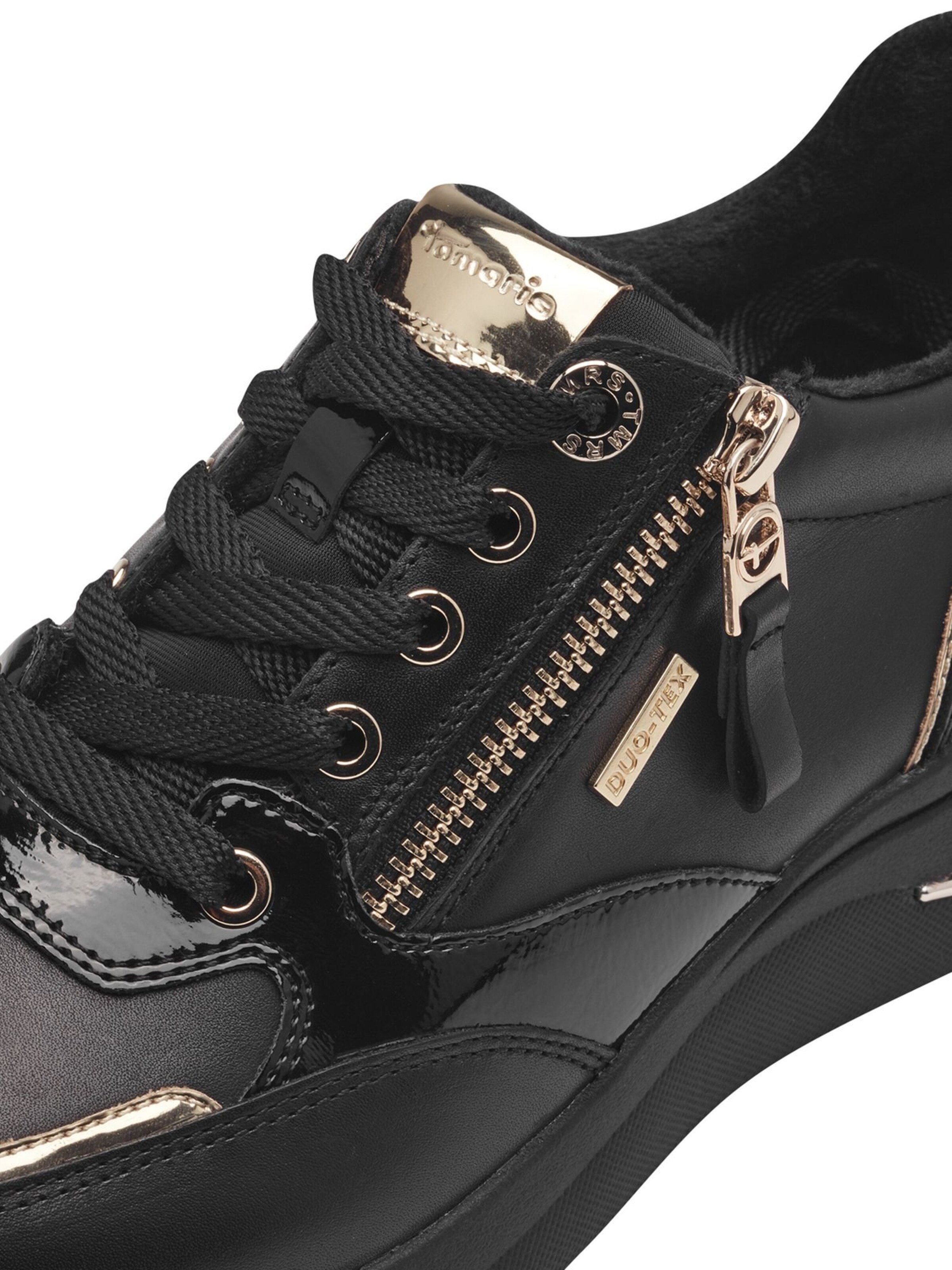 Tamaris Sneakers laag in Zwart