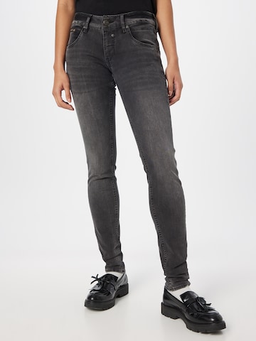 Herrlicher Slimfit Jeans 'Touch' in Grijs: voorkant