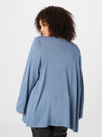 KAFFE CURVE Knit cardigan 'KCfarsia' in Blue