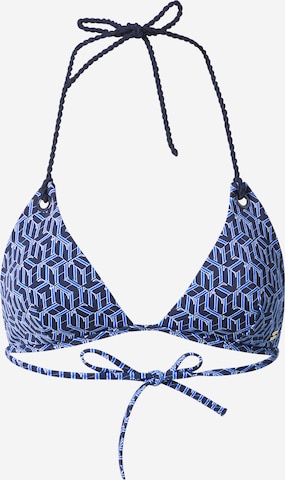 Tommy Hilfiger Underwear Trojúhelníková Horní díl plavek – modrá: přední strana