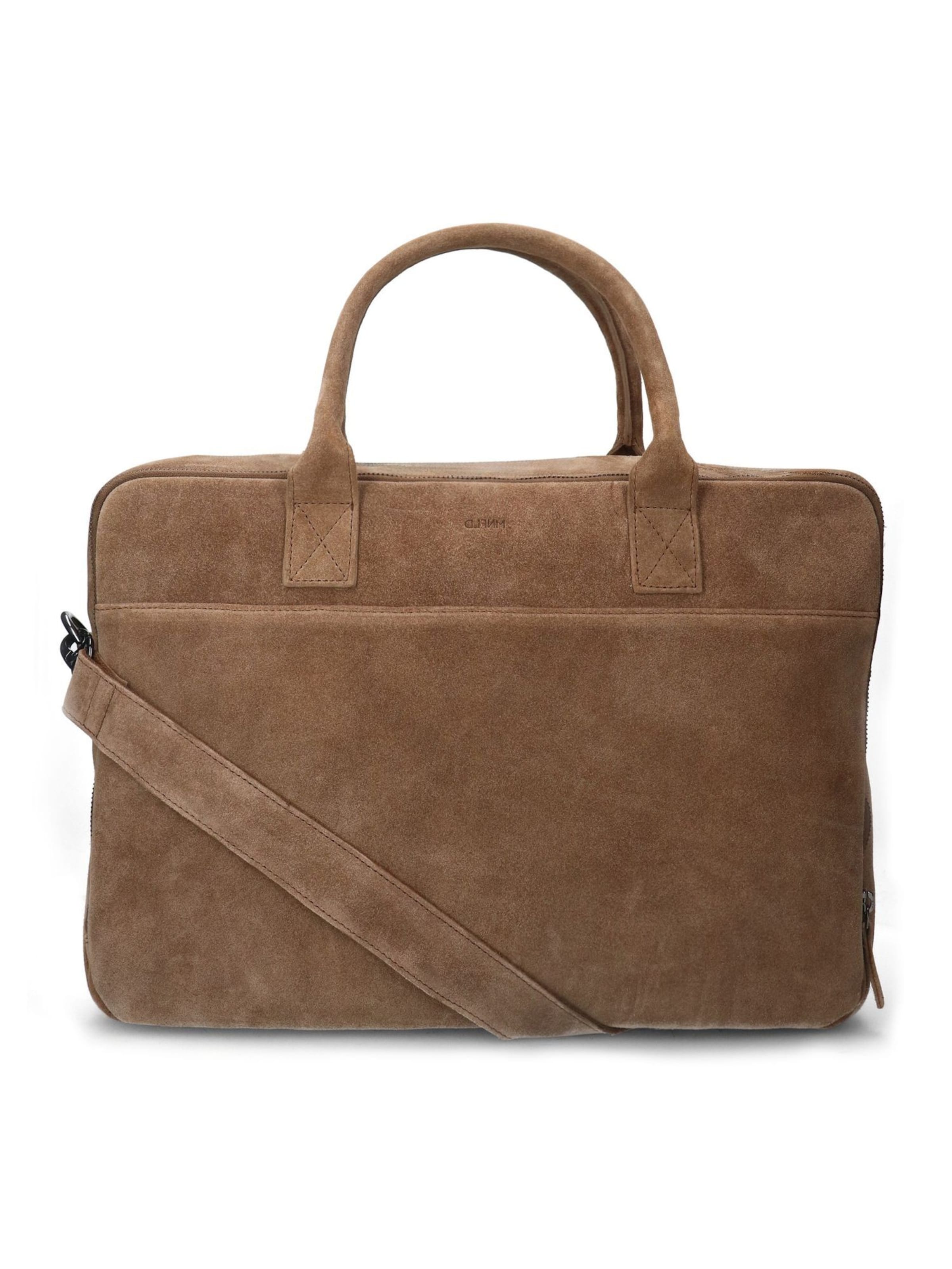 MANFIELD Laptoptasche in Braun: Vorderseite