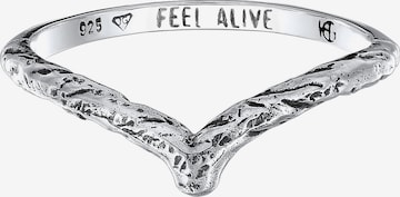 Haze&Glory Ring 'Feel Alive' in Silver: front