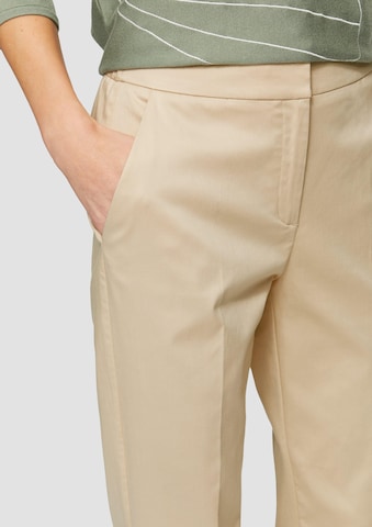 s.Oliver BLACK LABEL Tapered Pantalon in Beige