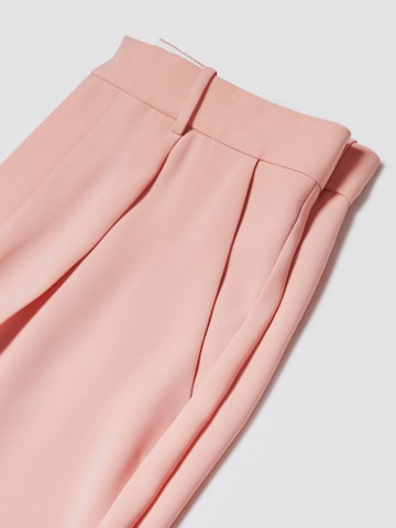 MANGO Wide leg Bandplooibroek 'Agnes' in Roze