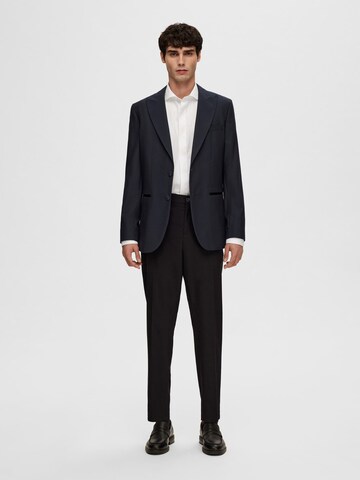 SELECTED HOMME Slim Fit Forretningsjakke 'Jacquard' i blå