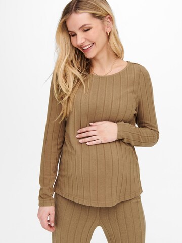 T-shirt Only Maternity en marron