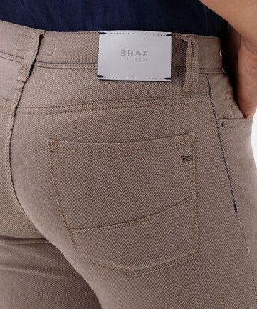 BRAX Slim fit Pants 'Cadiz' in Beige