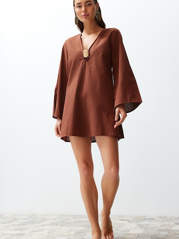 Trendyol - Vestido en marrón