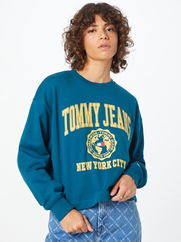 Tommy Jeans Sweatshirt in Blue: front