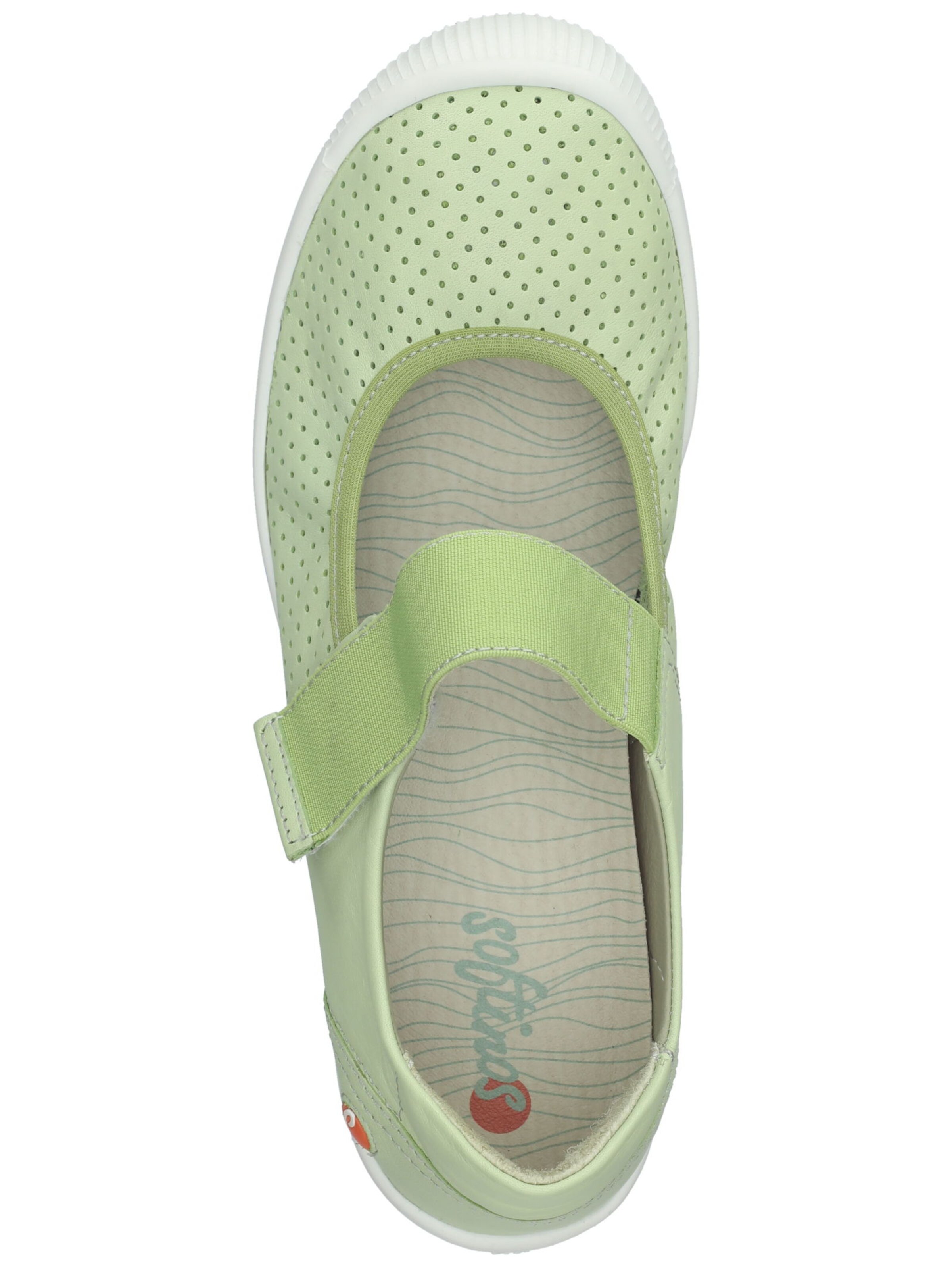 Softinos Strap ballerina in Green