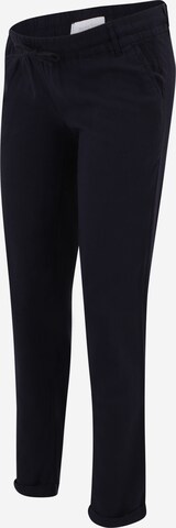 MAMALICIOUS Slim fit Pants 'Beach' in Blue: front