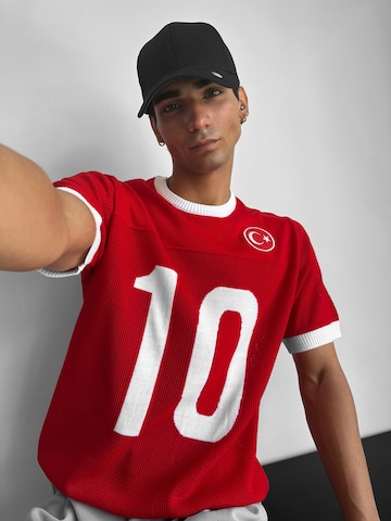 T-Shirt Kleidermafia en rouge : devant
