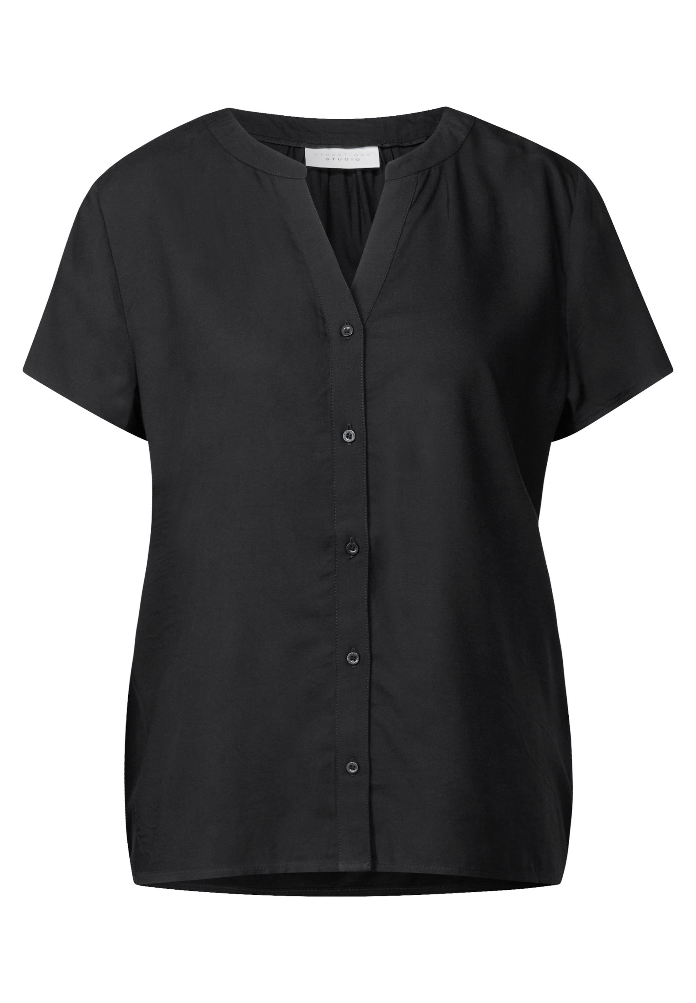Street One Studio Bluse in Schwarz: Vorderseite