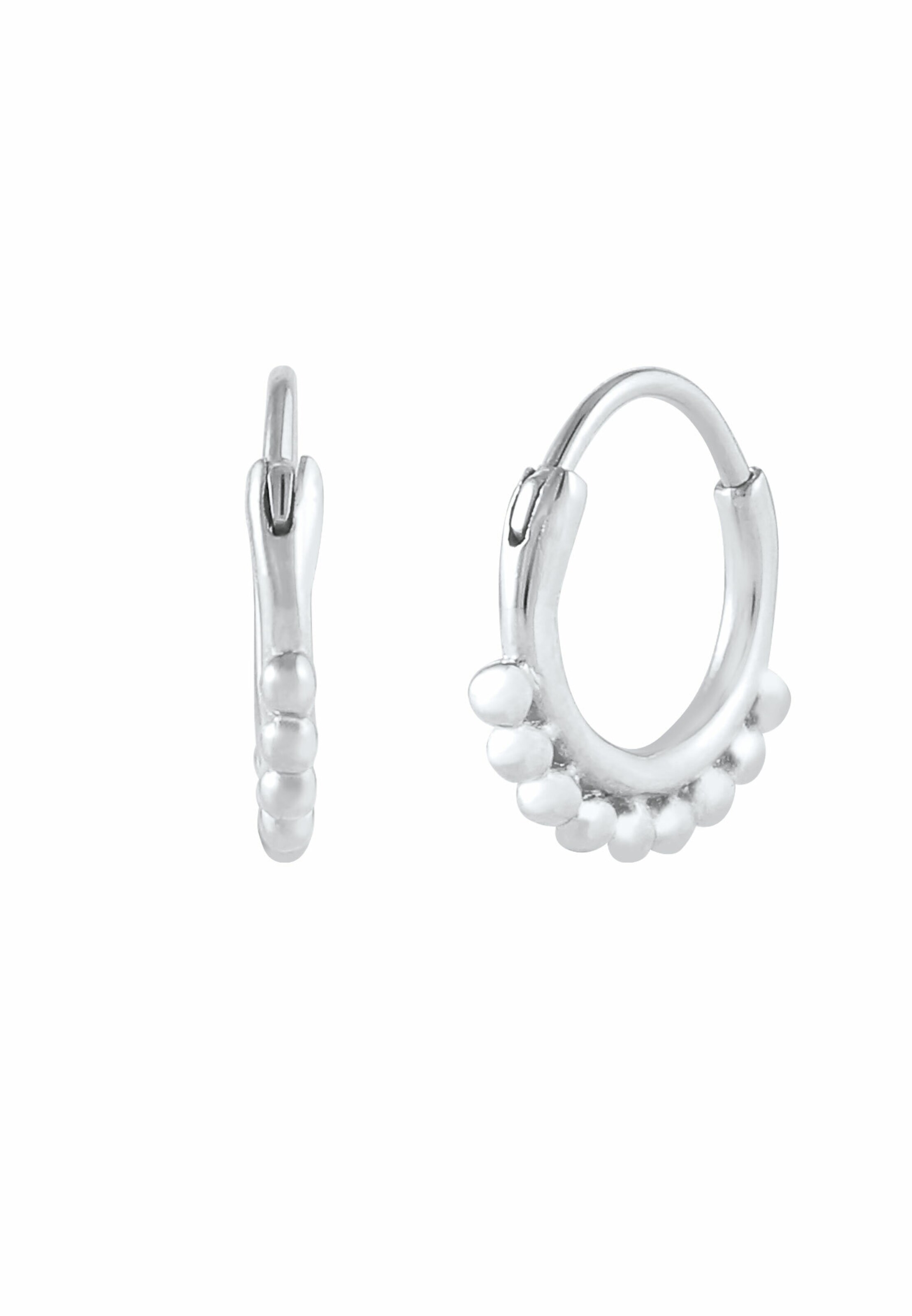 ELLI Earrings 'Creole, Kugeln' in Silver