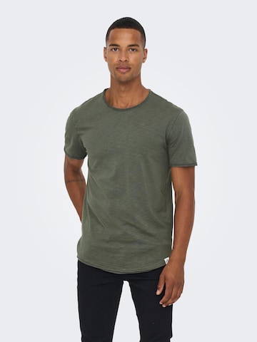 Only & Sons Футболка 'ONSBenne' в Серый: спереди
