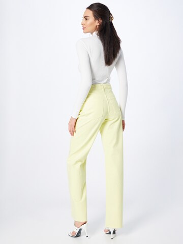 Gina Tricot Wide leg Jeans 'Idun' in Yellow