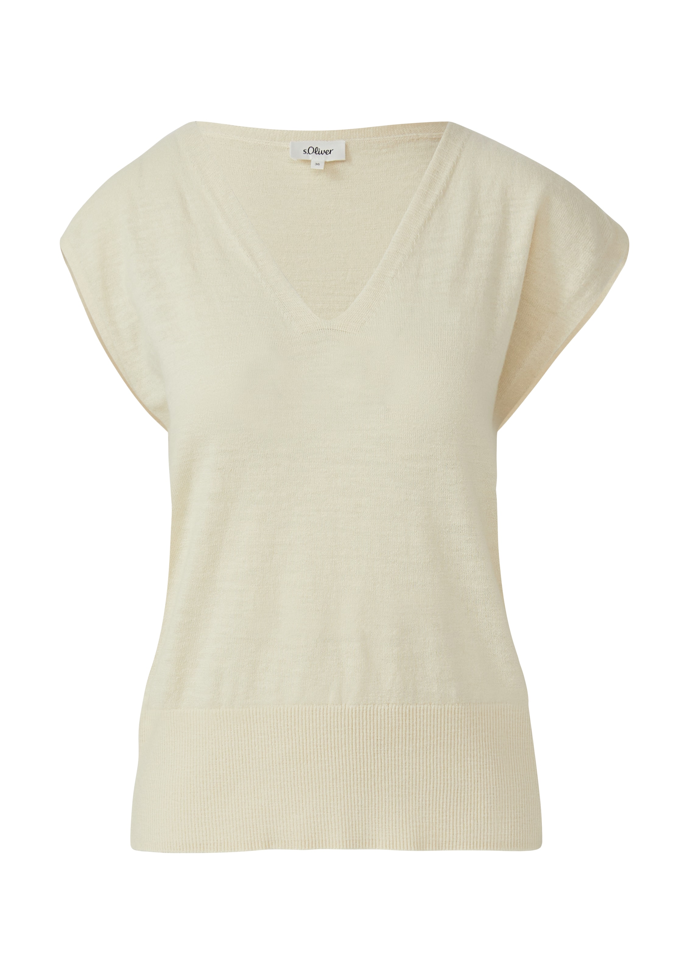 s.Oliver Pullover in Beige: Vorderseite