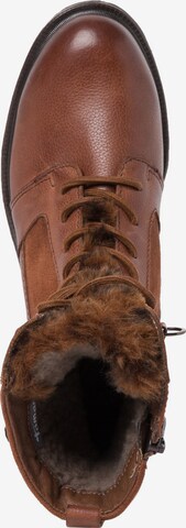 TAMARIS Lace-Up Ankle Boots in Brown