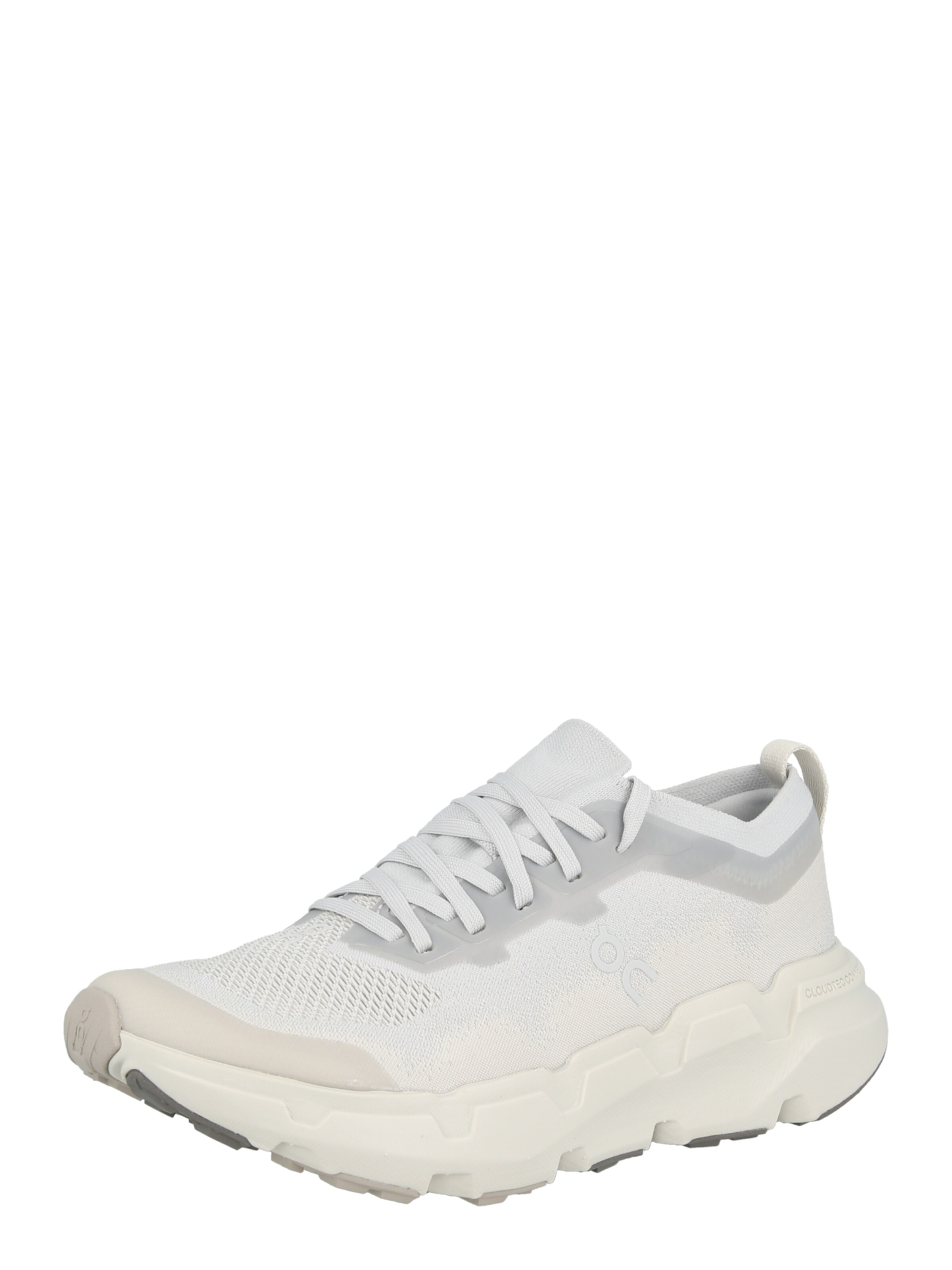 On Sneakers in Silver: front