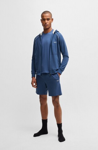 BOSS Zip-Up Hoodie in Blue