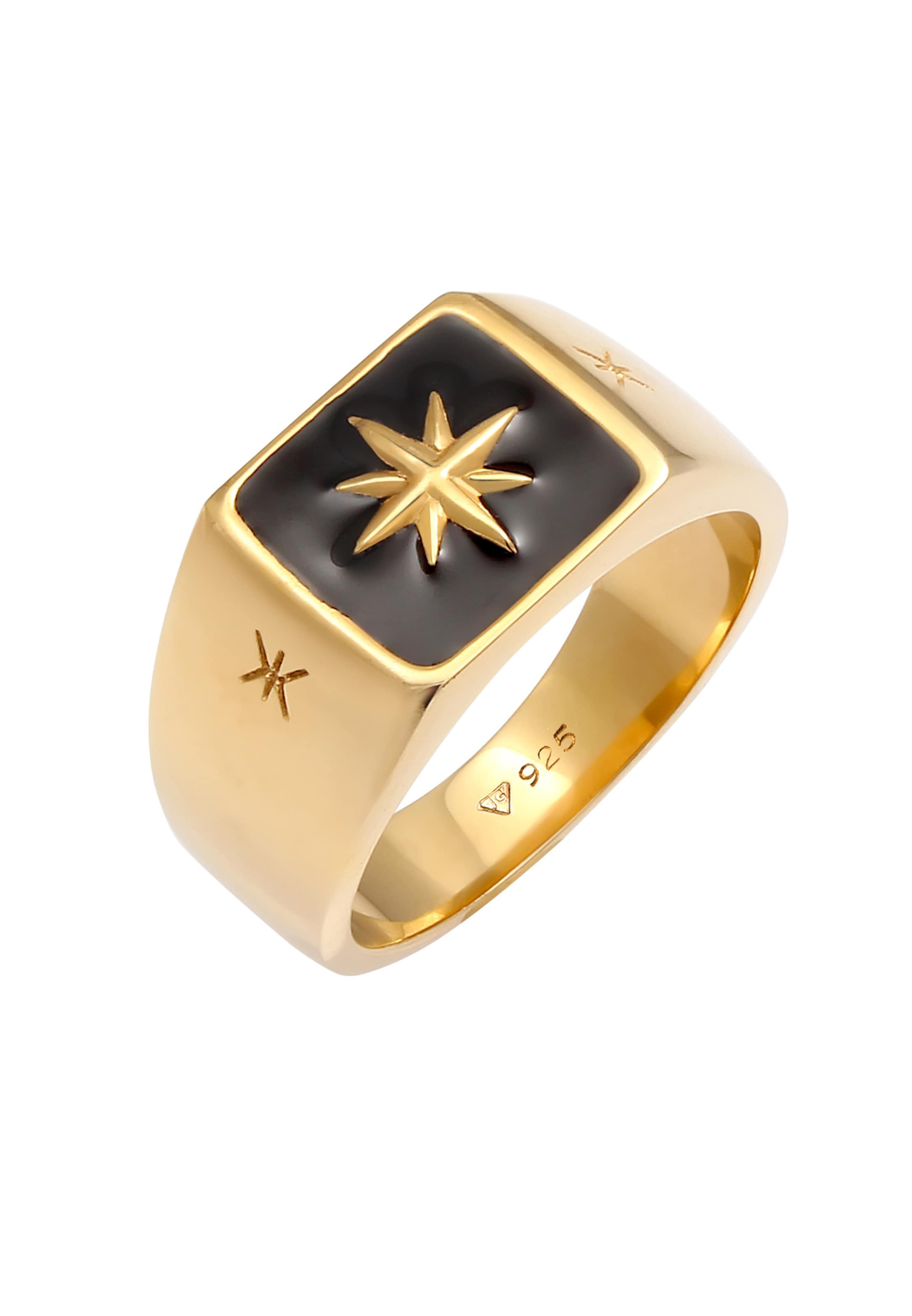 KUZZOI Ring 'Siegel' in Gold: front