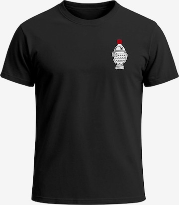Neverless Shirt 'Soy Sauce' in Black: front