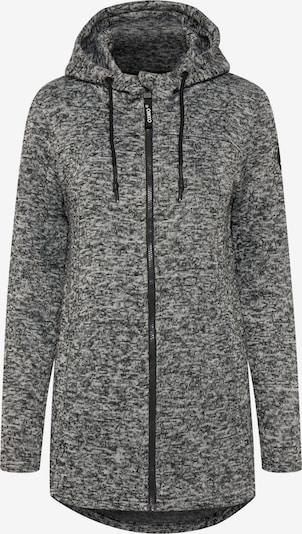 Oxmo Fleecejacke 'Kaira' in L in schwarz / weiß, Produktansicht