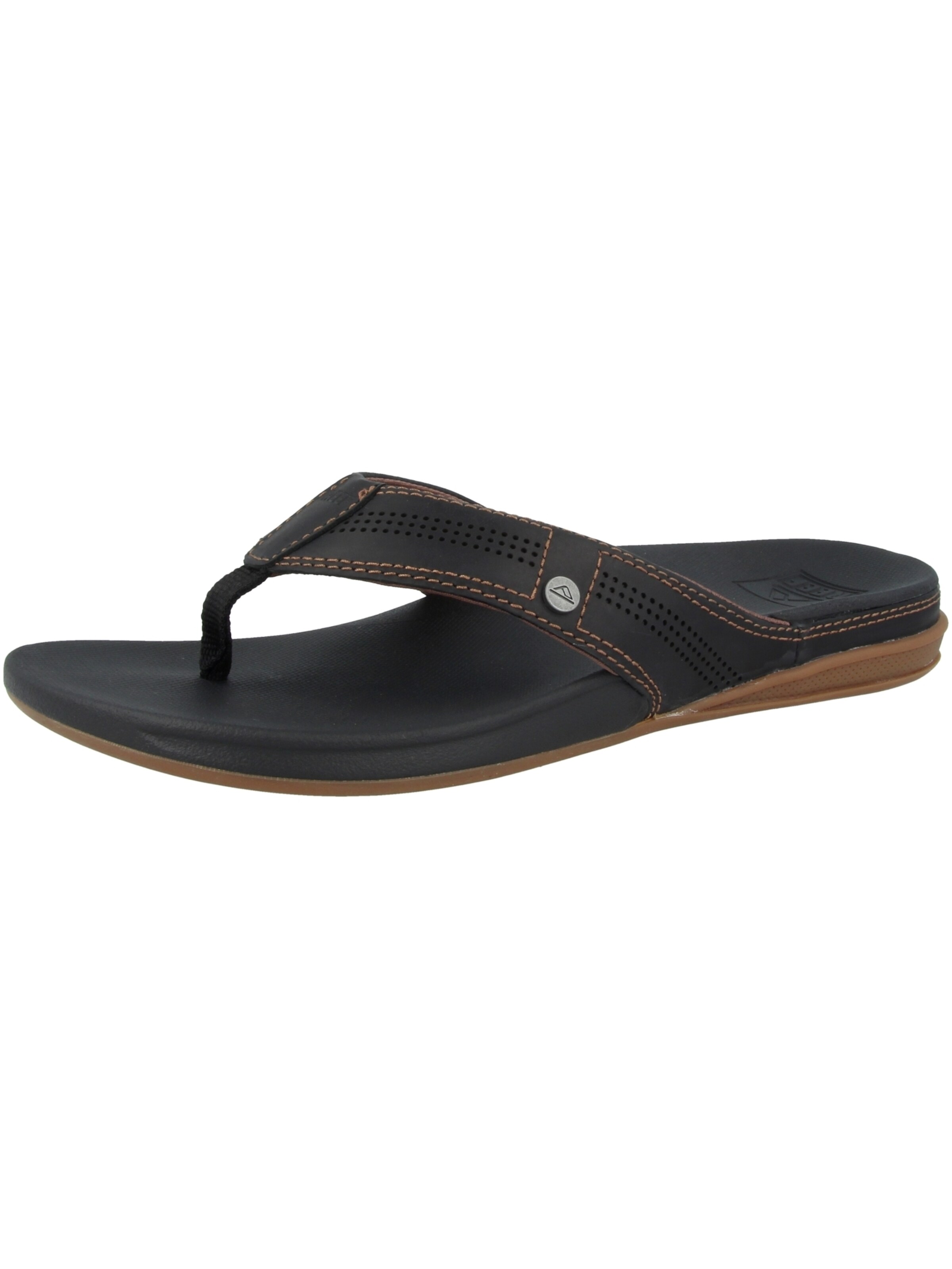 Claquettes / Tongs 'Cushion Bounce Lux' REEF en noir : devant