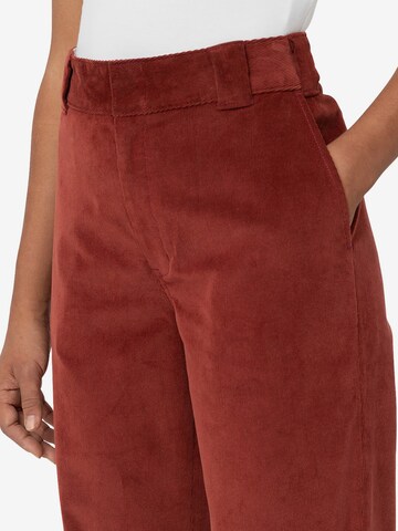 DICKIES Wide Leg Hose in Rot