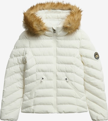 Veste d’hiver 'Fuji' Superdry & Co en blanc : devant