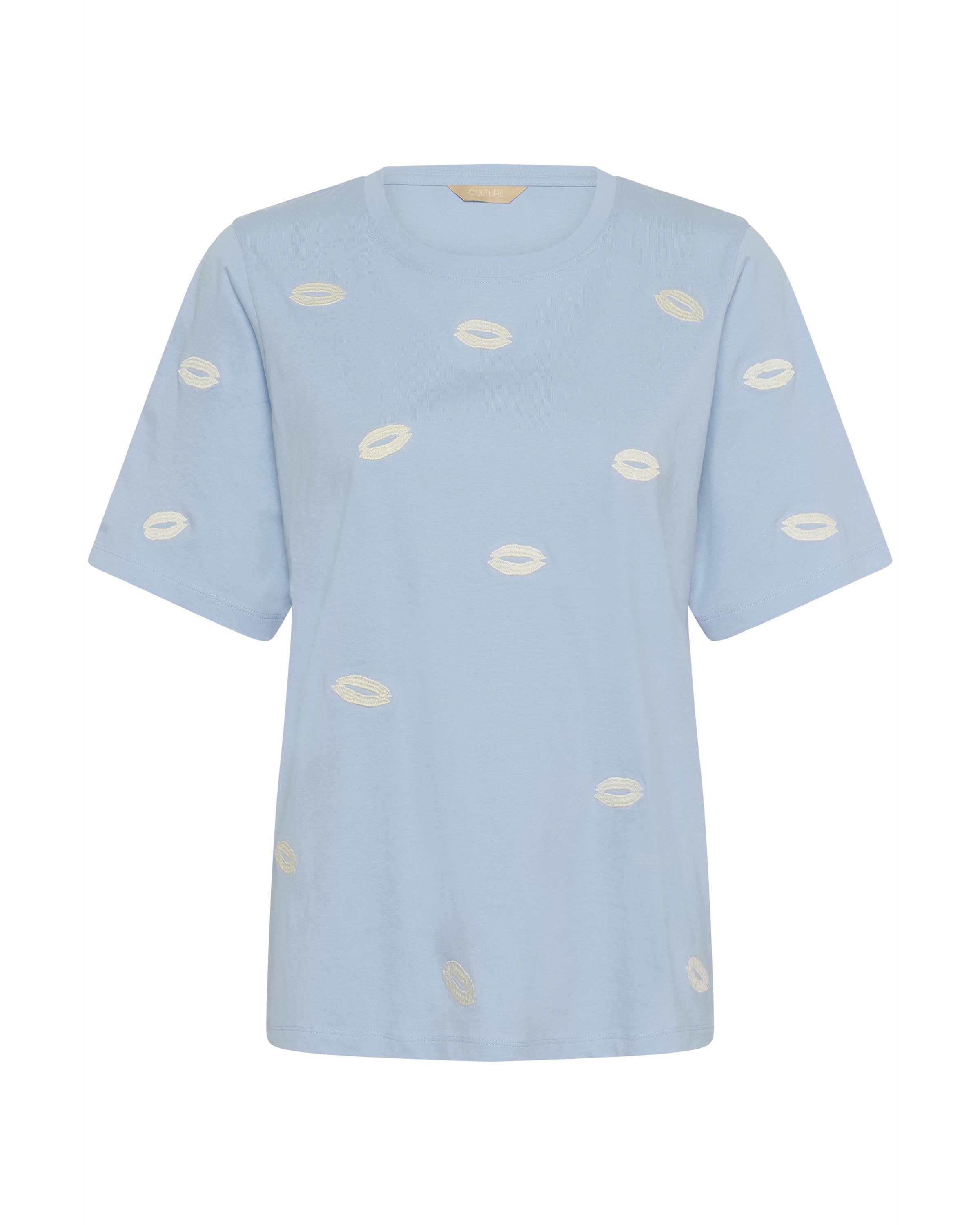CULTURE - Camisa 'CUKissy' em azul: frente