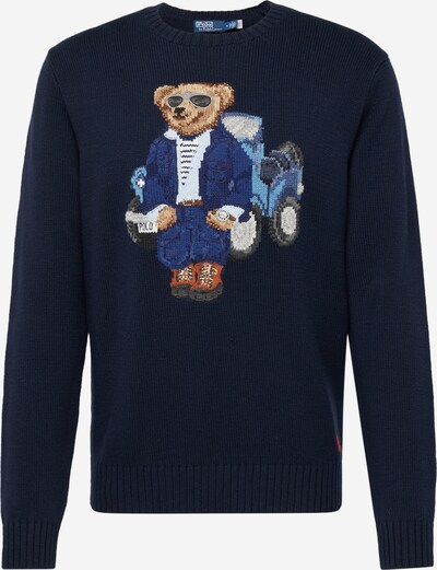 Polo Ralph Lauren Trui in de kleur Navy / Donkerblauw / Bruin / Donkergrijs, Productweergave