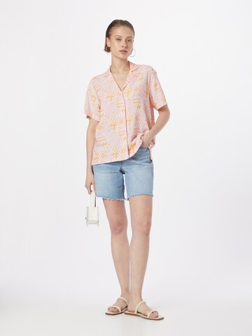 Brava Fabrics Blouse 'Dizzy Aloha' in Pink