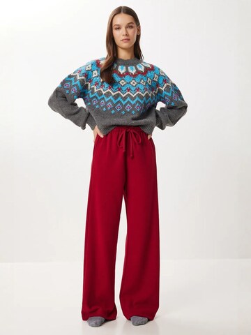 Happiness İstanbul Wide leg Pants 'Hose' in Red: front