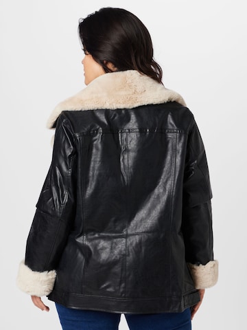 River Island Plus Winterjas in Zwart