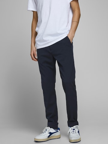 JACK & JONES Normální Chino kalhoty – modrá: přední strana