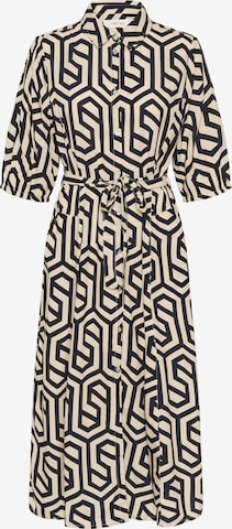 Cream Shirt dress 'Tiah' in Black: front