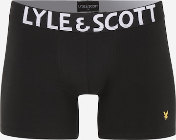 Lyle & Scott - Boxers 'Daniel' em preto: frente
