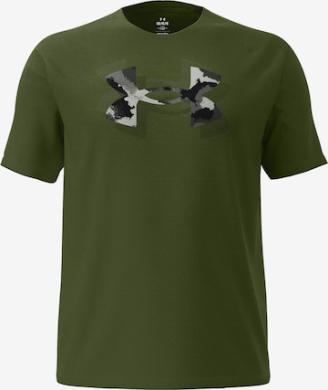 UNDER ARMOUR Funktionsshirt 'Tech™ Print Fill' in Grün: Vorderseite