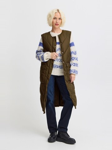 PULZ Jeans Vest 'Katalin' in Brown: front