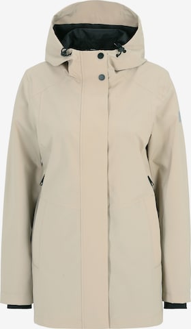 Covered Weatherproof jacket in Beige: front