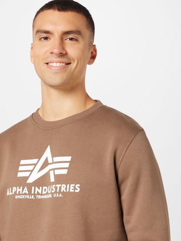 ALPHA INDUSTRIES Sweatshirt in Taupe | ABOUT YOU