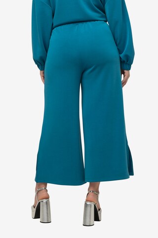 Ulla Popken Wide Leg Hose in Blau