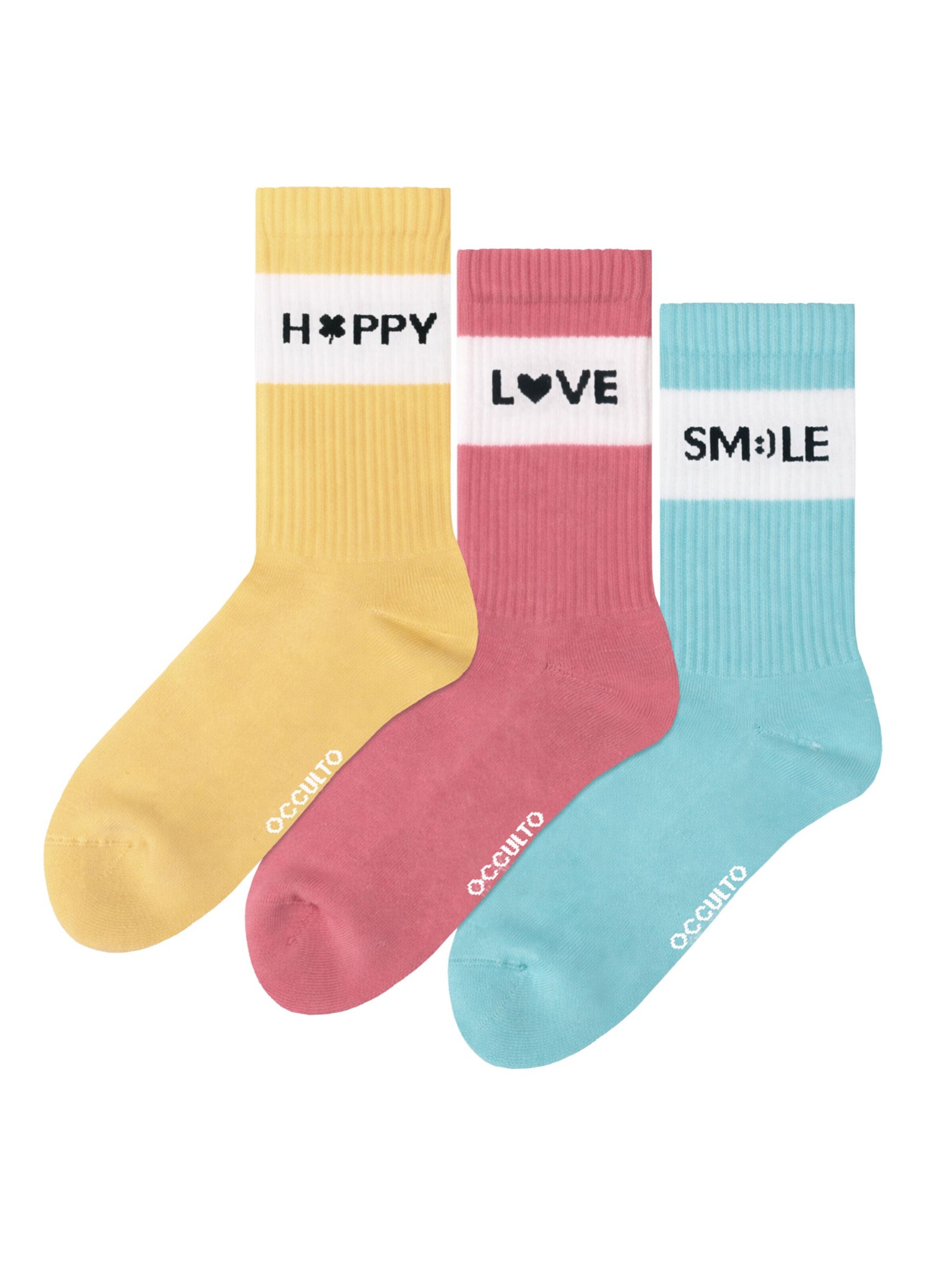 Occulto Athletic Socks 'Elly' in Mixed colors: front