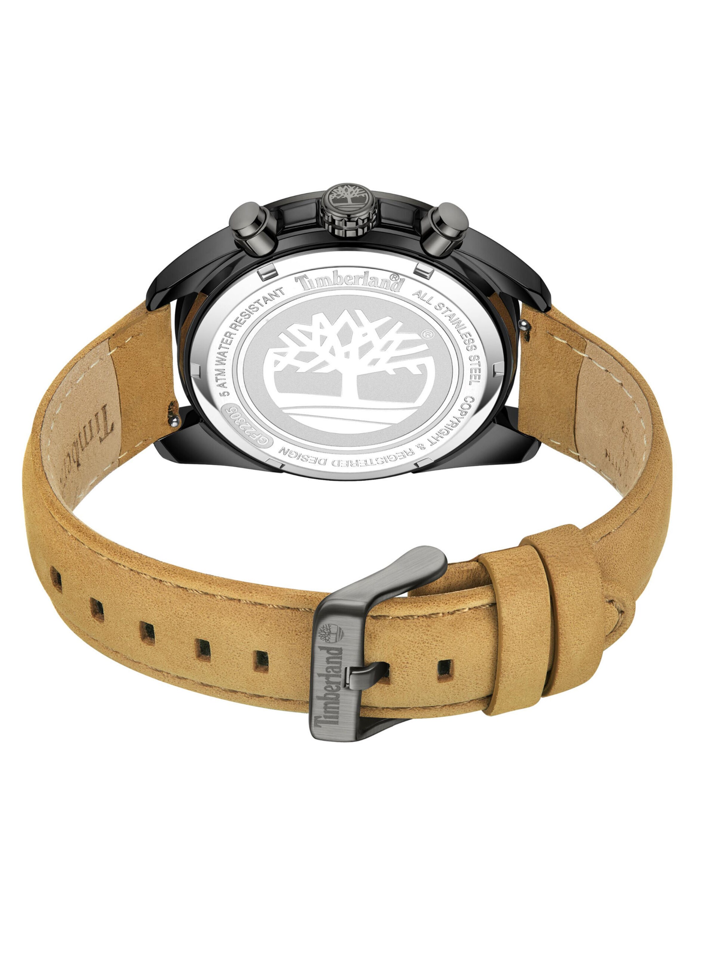 TIMBERLAND Analoog horloge 'Carrigan' in Bruin