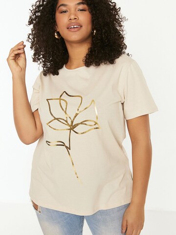 Trendyol Curve T-Shirt in Beige