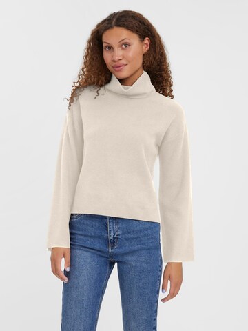 Vero Moda Petite Sweater 'GOLD' in Grey: front
