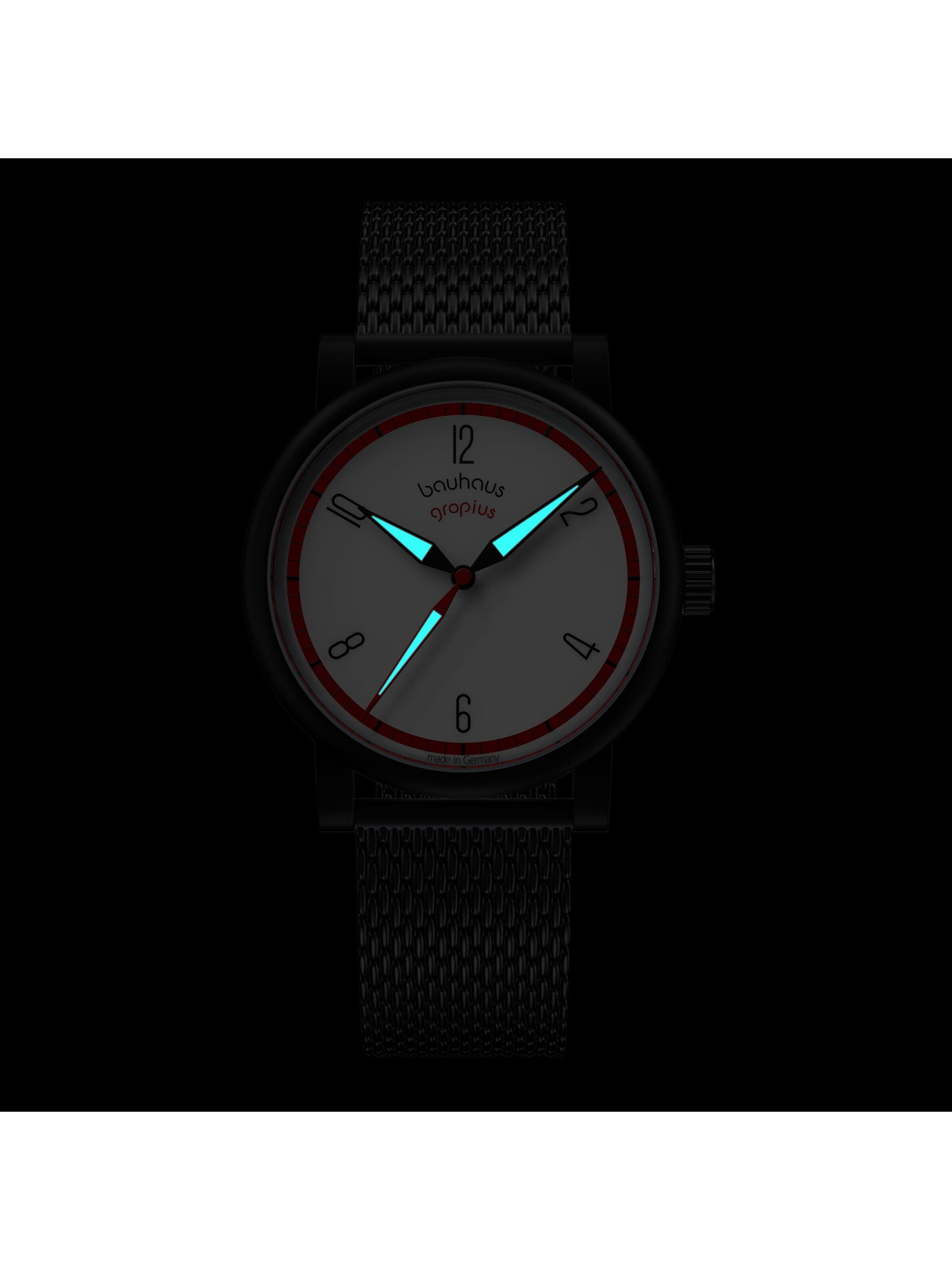 WALTER GROPIUS Analog Watch 'KONTUR' in Black