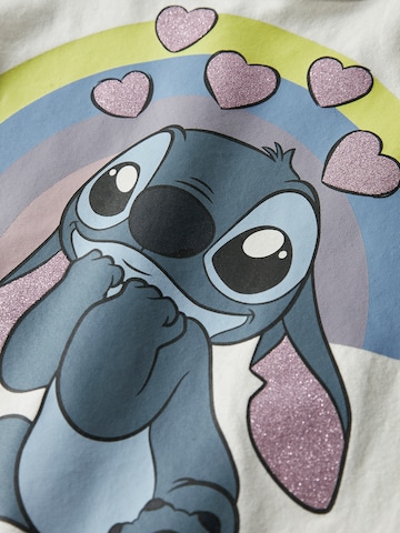 NAME IT - Camiseta 'NMFDIANA STITCH' en blanco